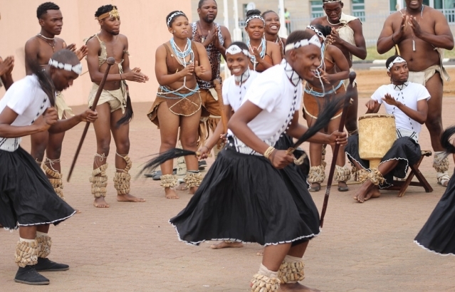 Cultural performance by Botswana Cultural troupe on 31.10.2018 at Airport
