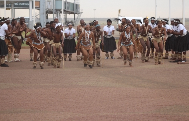 Cultural performance by Botswana Cultural troupe on 31.10.2018 at Airport
